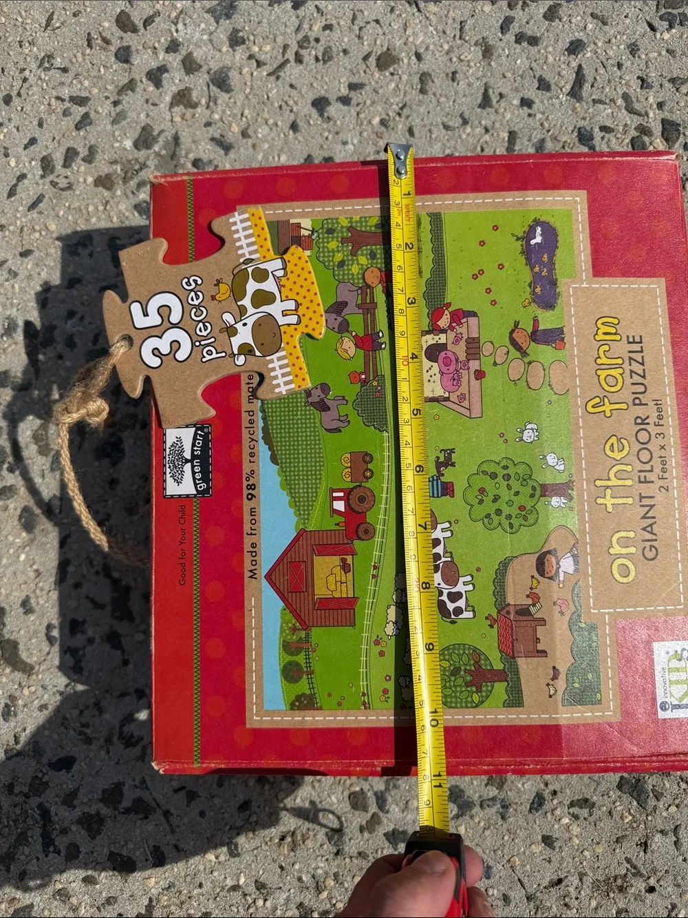 On the Farm Giant Floor Puzzle - Red
